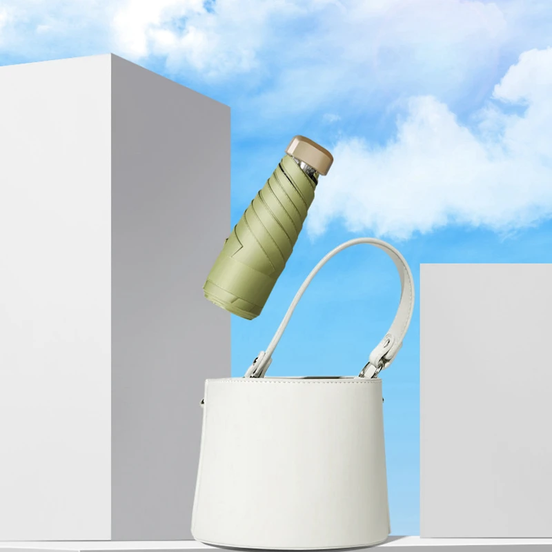 Новый анти УФ Портативный 5 складной мини солнцезащитный зонт для девочек