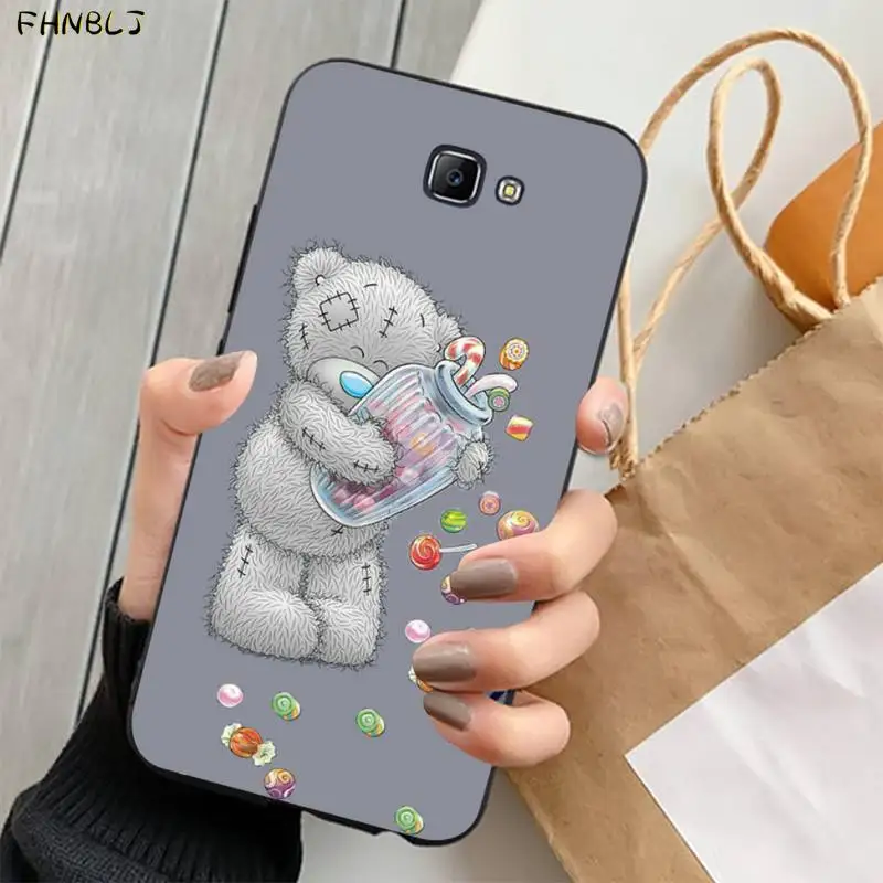 FHNBLJ милый плюшевый мишка ТПУ Мягкий силиконовый чехол для телефона Samsung J6 J7 J2 J5 prime