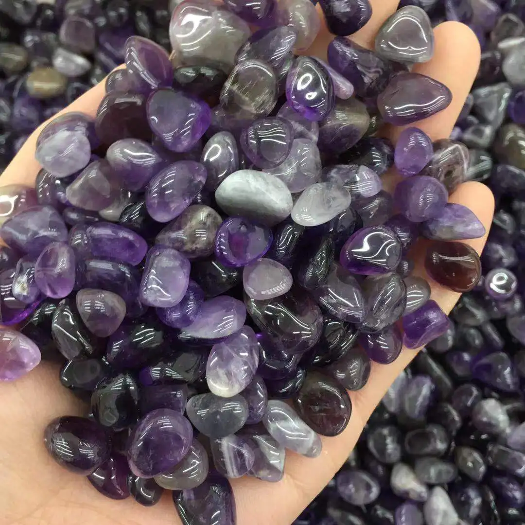 

Wholesale natural crystal gravel samples rose quartz amethyst home decoration colorful aquarium healing energy rock mineral neck