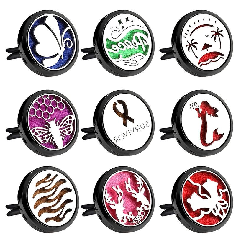 Яркий черный стиль мира ароматерапия автомобильный воздушный зажим для