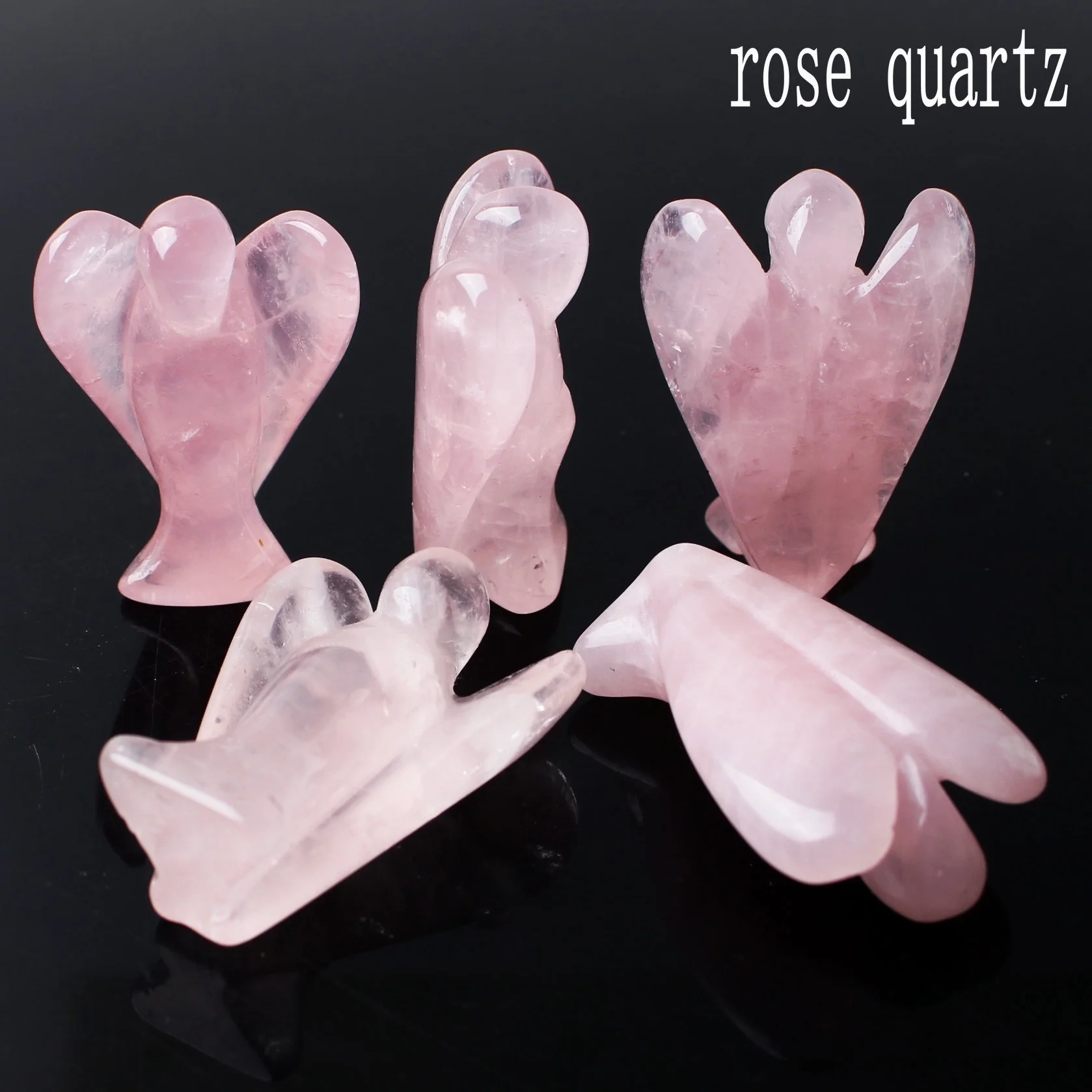 1 шт. натуральный кристалл ручная работа драгоценный камень ангел Guardian Фигурка