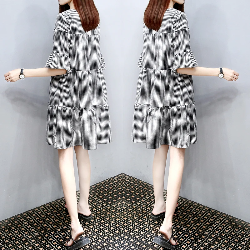 2021 летние хлопковые рубашки для беременных женщин размера плюс с расклешенными