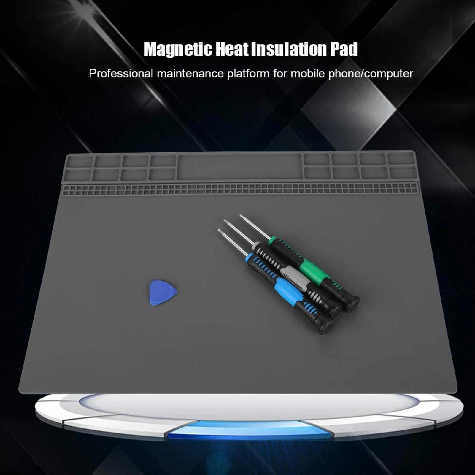 

Теплоизоляционный рабочий коврик для компьютера, силиконовый теплоизоляционный коврик, магнитный, устойчивый к высоким температурам