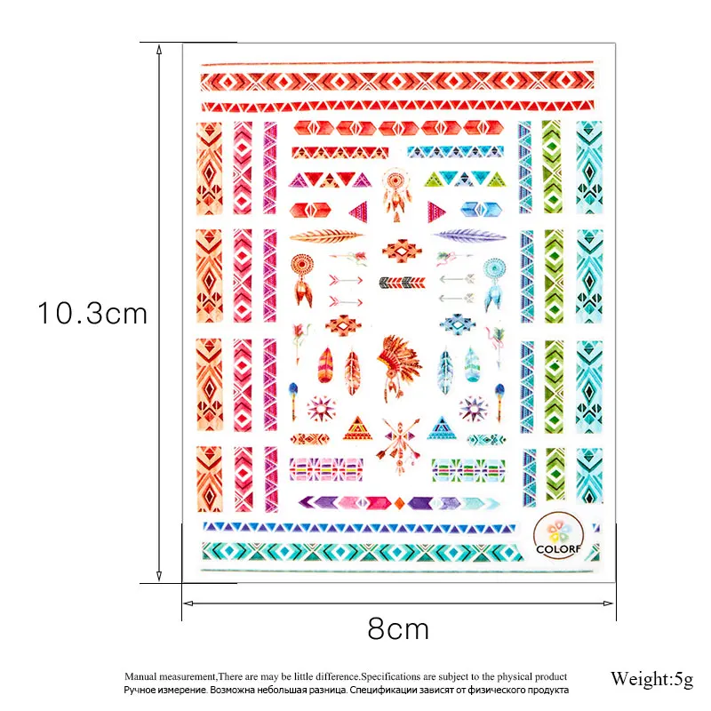 1 шт. 3D наклейки для ногтей голографические золотые металлические переводные