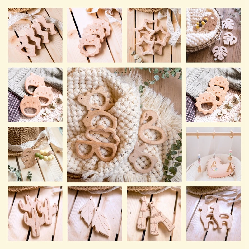 От компании Let's Make 20 шт. деревянный Прорезыватель для зубов - Цена: 1 460,66 - 1 750,52 руб.