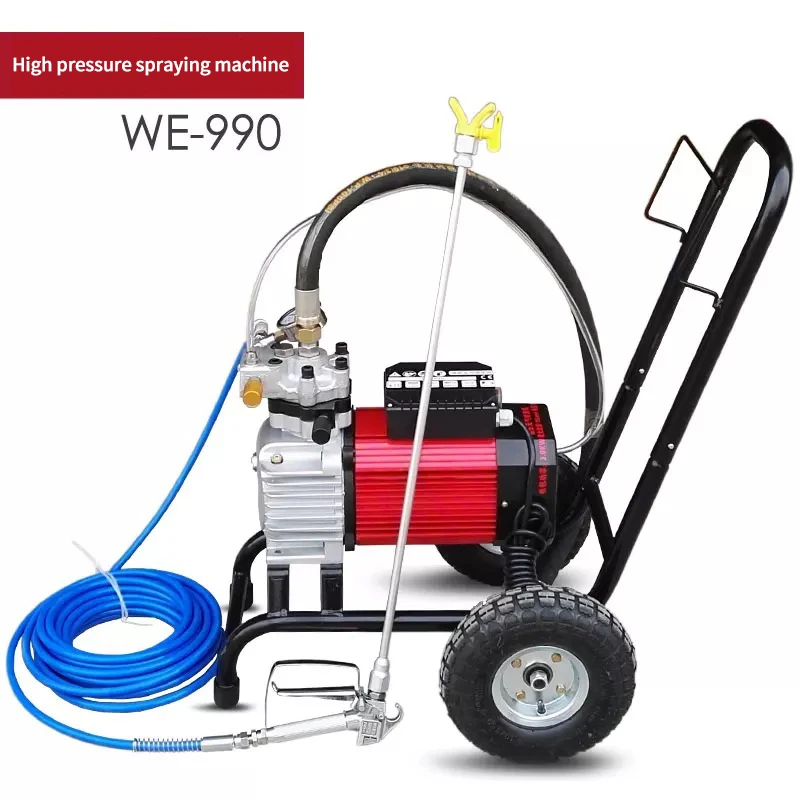 Электрическая безвоздушная машина для распыления латексной краски высокого