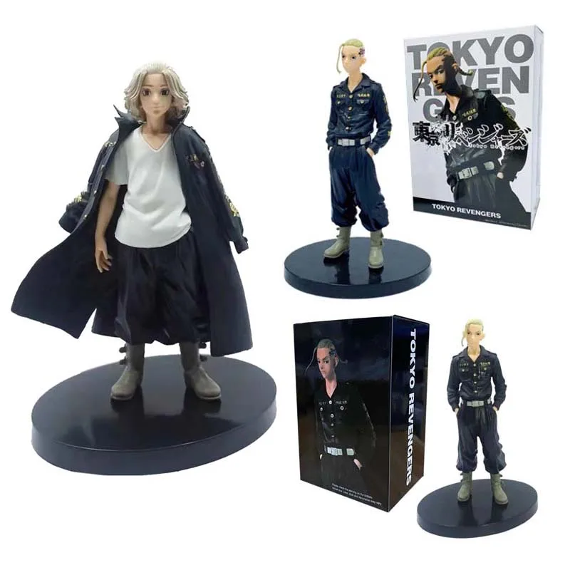 

Anime Tokyo Revengers Action Figure Manjiro Sano Chifuyu Matsuno Takemichi Hanagaki Figurine Manga Model Toy
