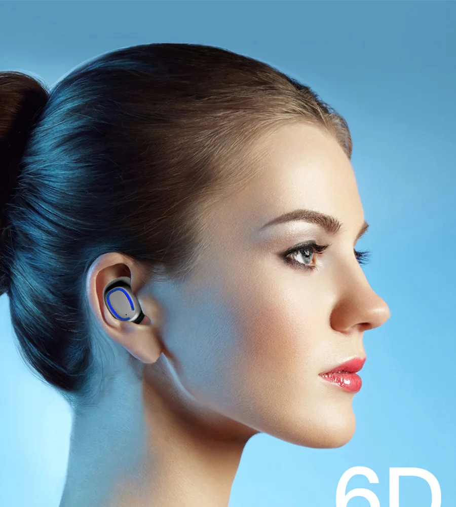 CBAOOO TWS Bluetooth 5,0 беспроводная гарнитура IPX6 водонепроницаемая Спортивная стерео Беспроводная гарнитура с затычки в уши для микрофона
