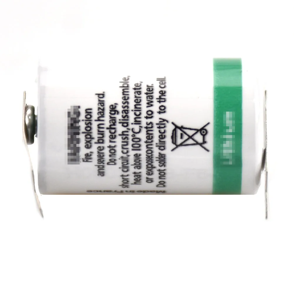 10pcs New for SAFT LS14250 3.6V PLC Li-ion Battery ER14250 1/2AA With Welding Feet