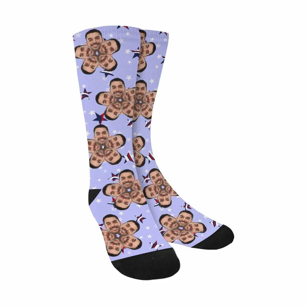

Custom Face Pentagram Sublimated Crew Socks