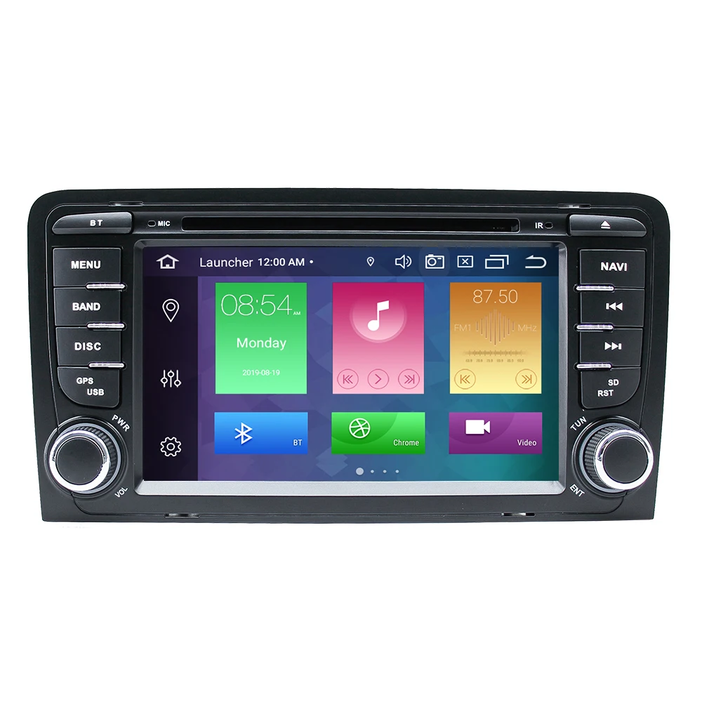 DSP 2 din Android 9 автомобильный DVD мультимедиа для Audi A3 8P S3 2003-2012 RS3 Sportback навигация gps Радио Стерео головное устройство 4 Гб+ 64 ГБ