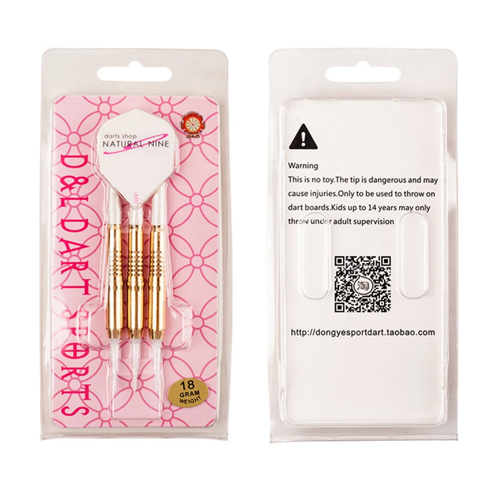 

3Pcs 18g Professional Safe Dart Soft Plastic Tip Copper Barrel Nylon Shaft PET Flight Competition Training Electronic Dart