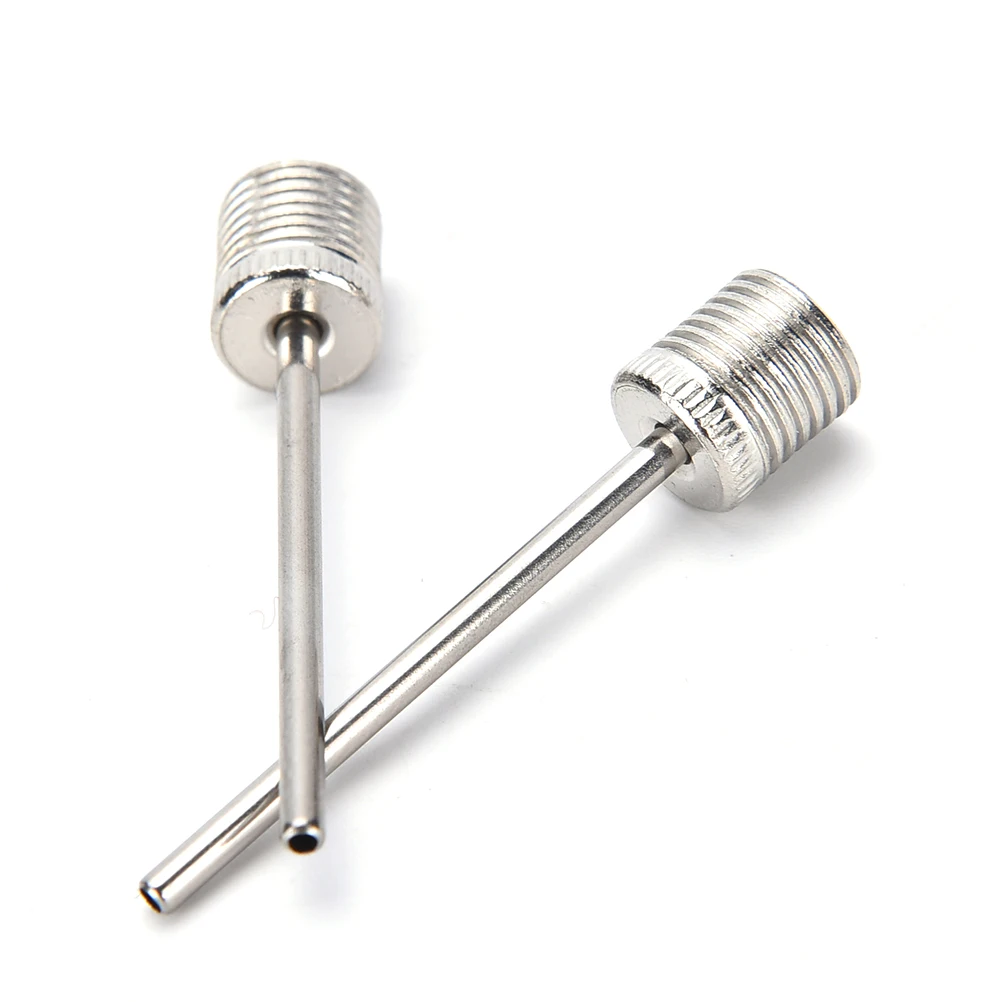 

HOT Air Pump Needle Adapter Wholesale Basketball Football Stylish 10Pcs Silver Color Sports Ball Stainless Ball Inflation