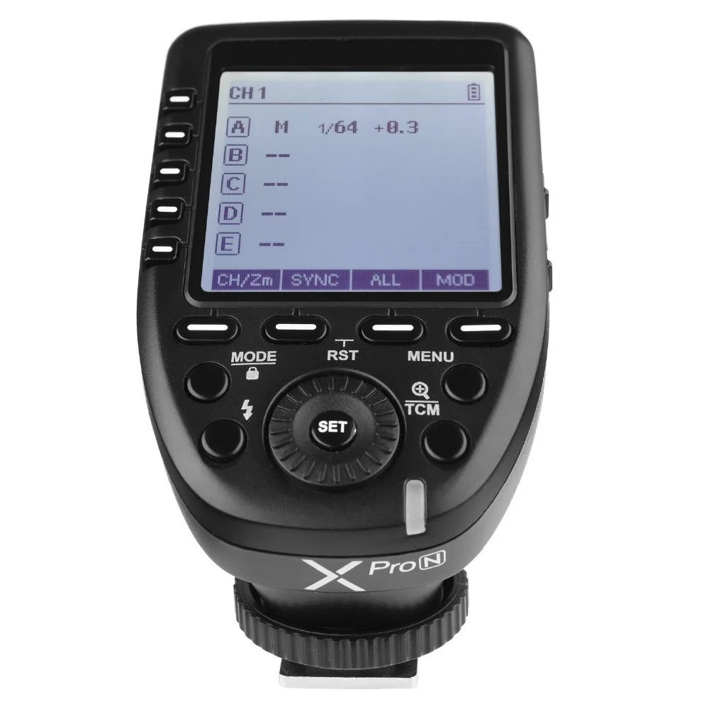 

Godox Xpro Xpro-C/N/O/S/F/P 2.4G TTL Flash Wireless Transmitter Trigger X System HSS 1/8000s for Canon Nikon Sony Olympus Fuji