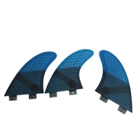 double tabs s quilhas fins double tabs fins surfboard fin honeycomb fibreglass fins blue color