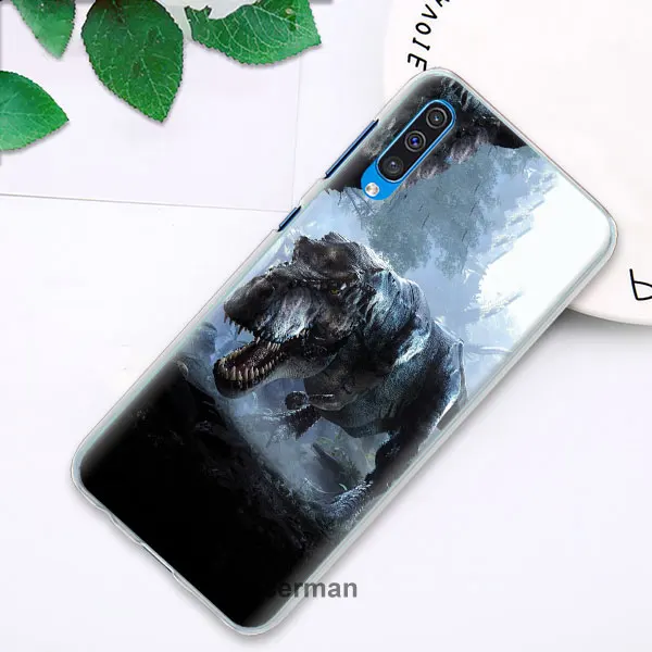 10 Динозавры юрского периода телефонные чехлы для samsung Galaxy A10 A20e A30 A40 A50 A60 A70 A80 A6 A8+ A7 A9 жесткий чехол из поликарбоната - Цвет: 10