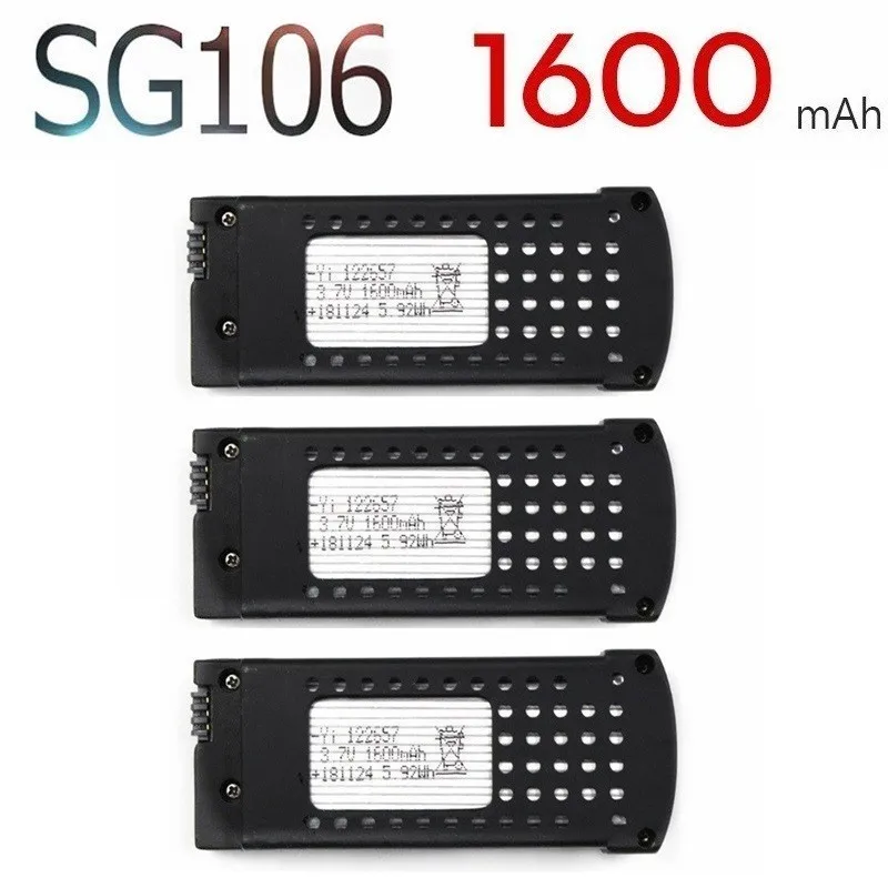 Оригинал для SG106 1600 мАч 3 7 в литий полимерный аккумулятор радиоуправляемого дрона