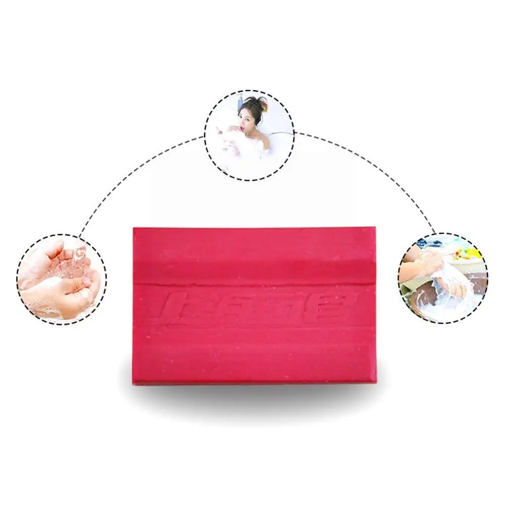 

1 шт. 90 г прозрачное красное китайское лекарственное мыло, эссенция грибка, мыло для ванны, здоровое женское Отбеливание тела V3e3