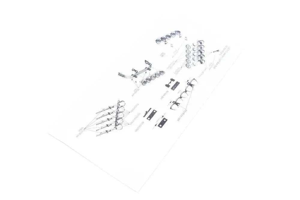 RC светодиодная балка CHM 1/10 гусеничная комплект для автомобилей или грузовиков 1/8