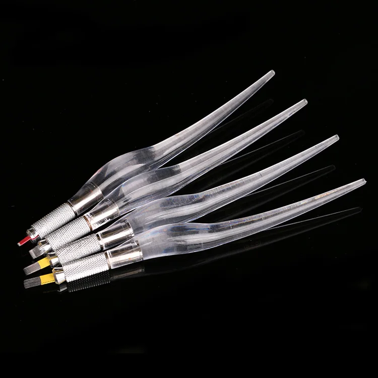 tattoo tool PCD Crystal Eyebrow Pen Microblading Machine Caneta Manual Tattoo Needle Blade Slot For Permanent Makeup Eye | Красота и