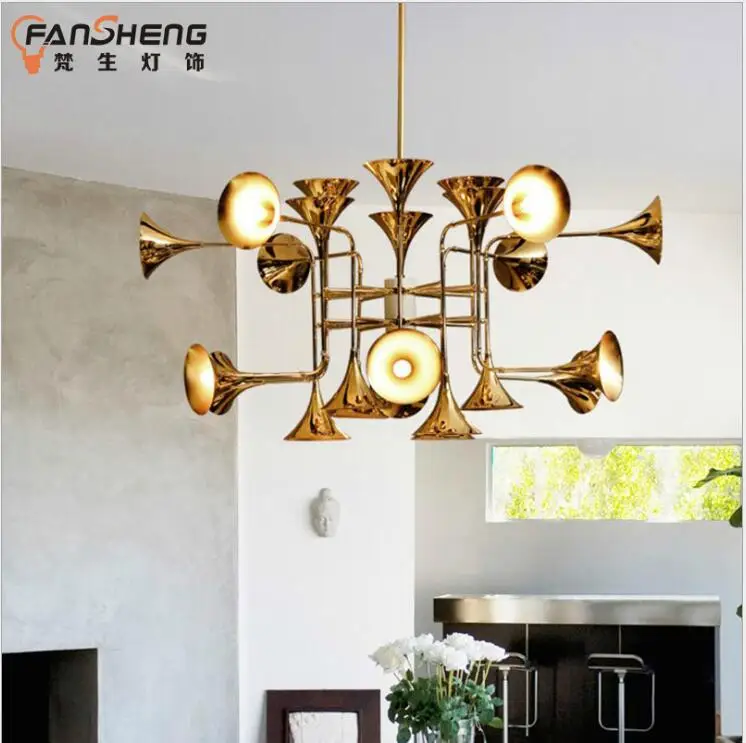 Скандинавский пост современная промышленная люстра американская гостиная