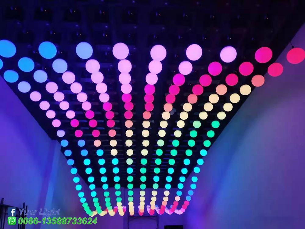 4 шт./лот 3D подъемный шар 6-10 м опционально DMX512 RGB светодиодный сценический эффект