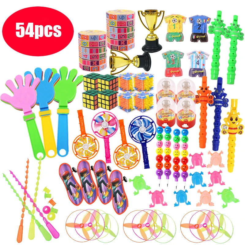 30/54/56Pcs Kids Birthday Party Favor Whistle Maze Toys for Pinata Filler Baby Shower Gift Game Goodie Bag Carnival Prizes Gifts