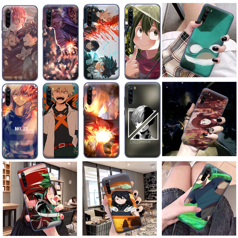 

My Hero Academia Tomura Boku Midoriya Izuku Bakugou Katsuki Phone Case For Xiaomi Redmi Note 8 Pro 8T 2021 Coque Carcasa