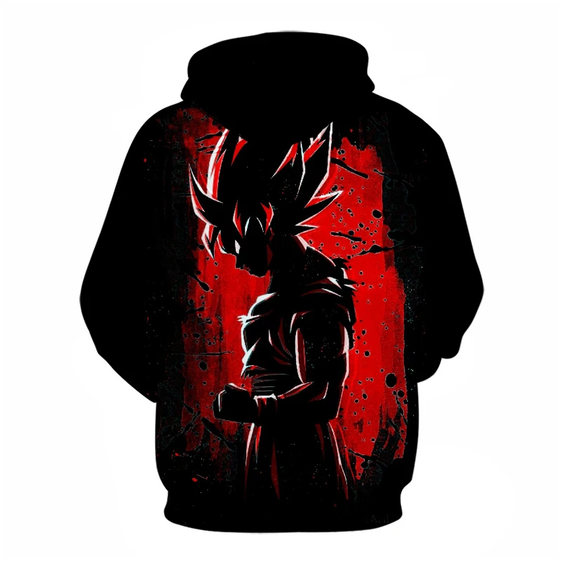 Новая Супер Saiyan 3D Толстовка с капюшоном Dragon Ball мужская толстовка на осень/зиму