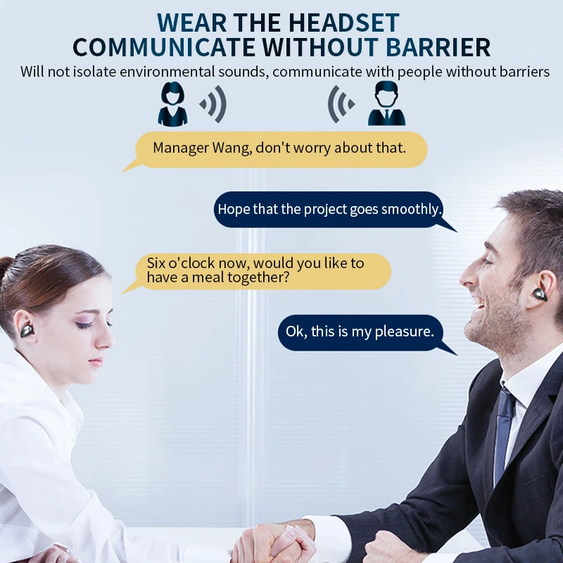 Беспроводные наушники с костной звукопроводимостью гарнитура TWS Bluetooth 5 0