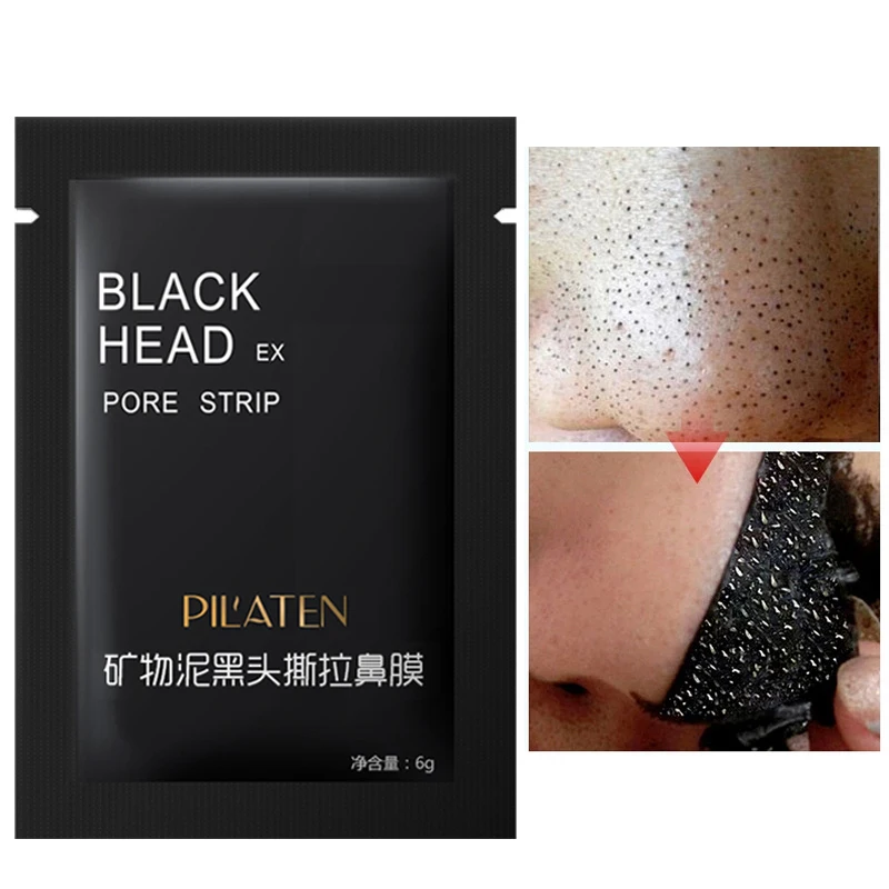 

5p Blackhead Remover Face Mask Deep Cleaning Skin Care Peel Off Masks Purifying Blackhead Black Bamboo Charcoal Masks wholesale