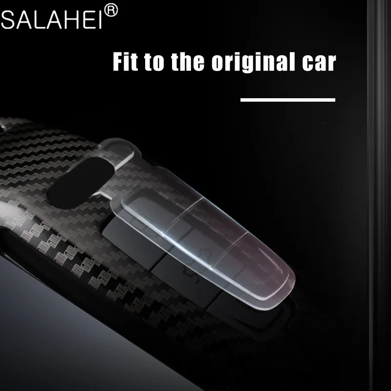 

Zinc alloy+TPU Car Key Cover Case Protector For Audi A6L A7 A8 Q8 E-tron C8 D5 2019 2020 Key Holder For Car Accessories Keychain