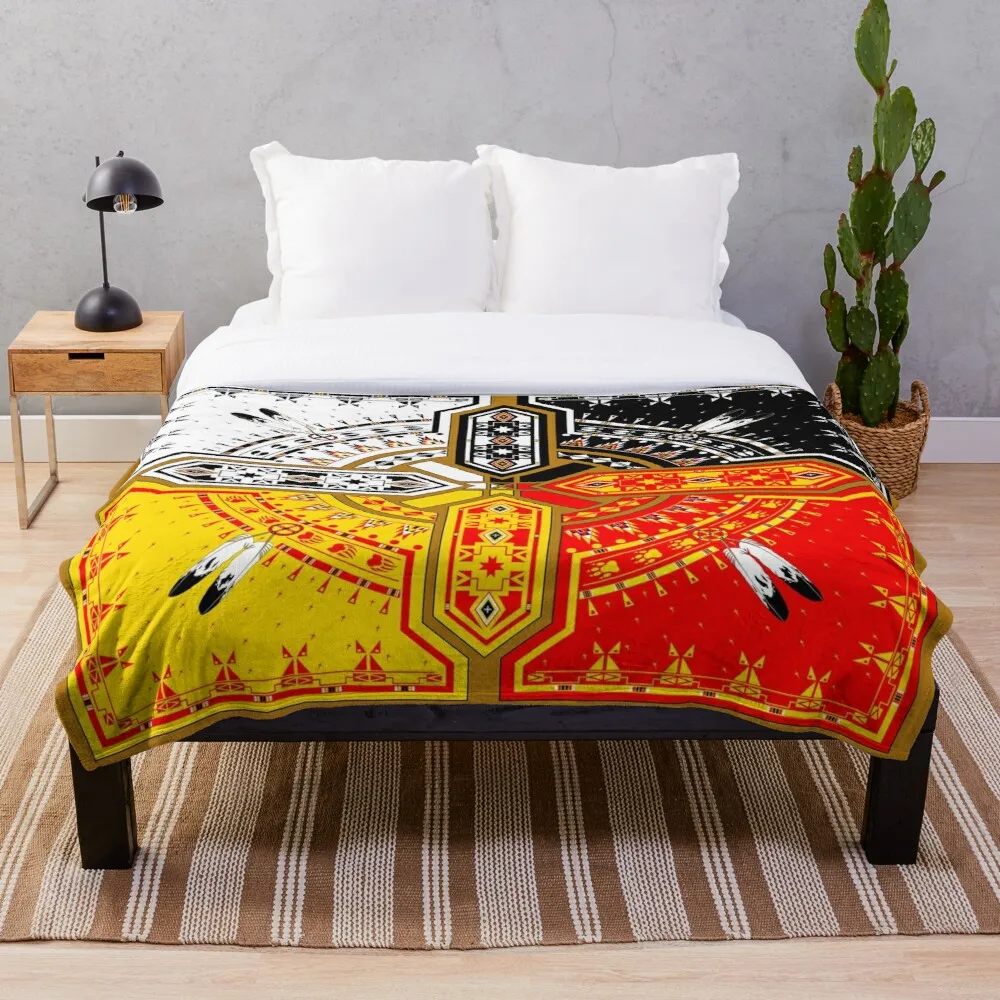 

The Four Direction Blanket Fleece Plush Blankets on Bed/Sofa Sleeping Cover Bedding Throws Bedsheet for Kids Adult