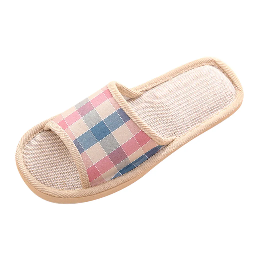 2019 Women Ladies Fashion Slippers Couples Gingham Soft Indoor Warm Lady Home Shoes Low Heel Woman Footwear | Обувь