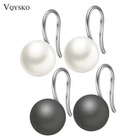 fashion girl ceramic pendant earrings stainless steel hook jewelry earring for women party wedding accessories wholesale