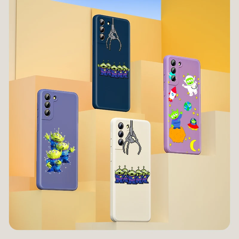 

Toy Story Three-Eyed Monster Phone Case For Samsung Note 20 10 S21 S20 FE S10 Ultra Plus Lite Pro 5G Liquid Silicone Capa