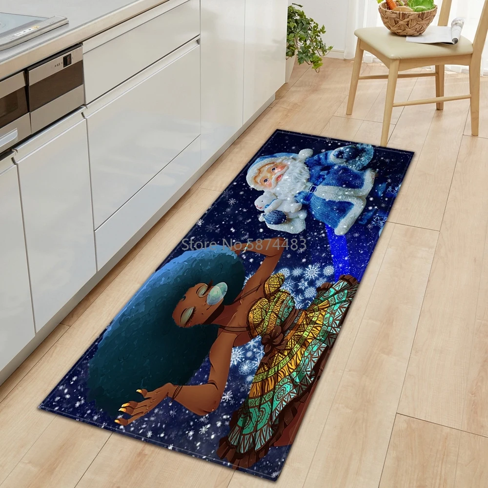Девушка шаблон кухонный коврик входная дверь для гостиной спальни прихожей
