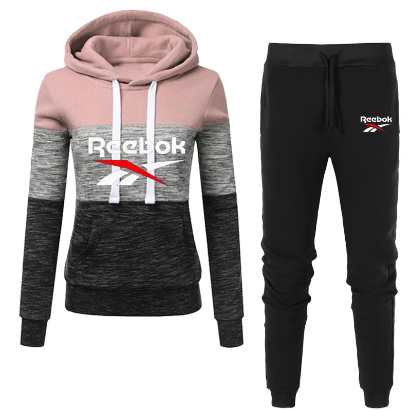 

2021 Two Piece Set Men/ Women Top+Pant Suits Hoodie Pullover Sweat shirt With Pockets Ensemble Femme Suit Sets Plus Size S-3XL