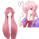 Парик Аниме Future Diary Gasai Yuno Длинные розовые волосы косплей парик ролевые игры Хэллоуин волосы синтетические 100 см