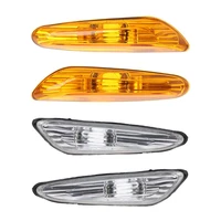 new 1 pair of lens side turn signal light strip front bumper marker auto car bulbs lamp for e46 x3