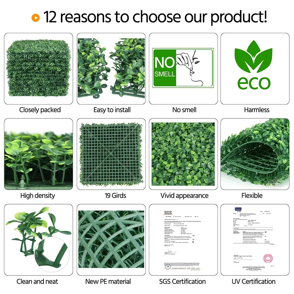 Искусственная трава 40x60 см газон доска настенное ограждение дом сад двор фон