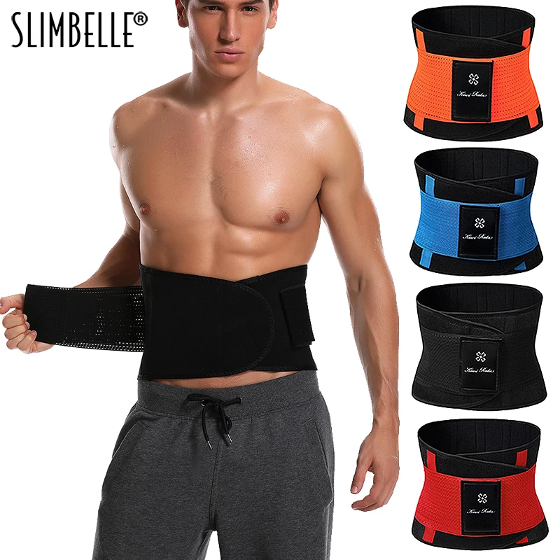 Mens Plus Size Waist Trimmer Trainer Tummy Slimming Belt Body Shaper Fitness Girdles Workout Shapewear Modeling Strap