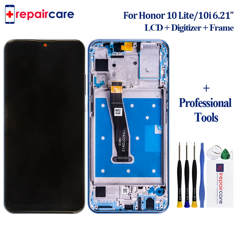 ЖК дисплей с рамкой 6 21 дюйма 1080x2340 IPS для HUAWEI Honor 10 Lite сенсорный экран дигитайзер