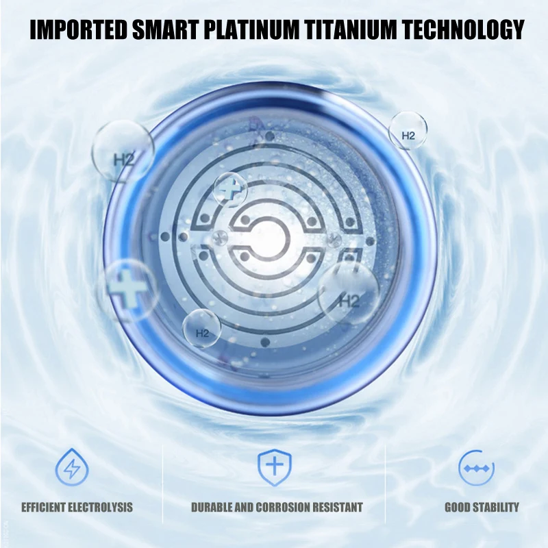 

Hydrogen-Rich Water Ionizer Maker Cup Generator Glass Bottle Mug USB Charging 350ML/400ml-420ml In Stock