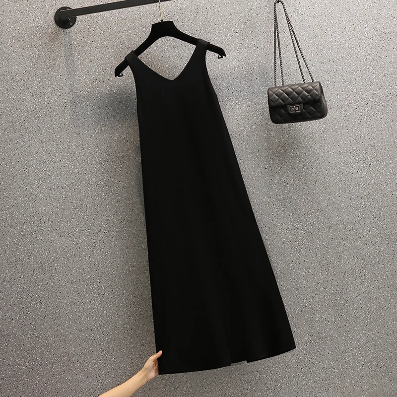 Женский зимний костюм большого размера 4XL куртка с блестками и вязаное платье на