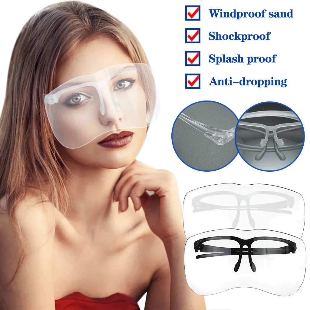 2 шт. маски для взрослых очки с большой оправой карнавальный костюм белые