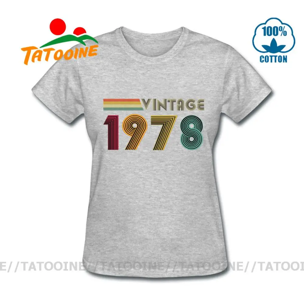 Потрясающая Винтажная футболка модель 1978 года женский летний костюм 70s в стиле