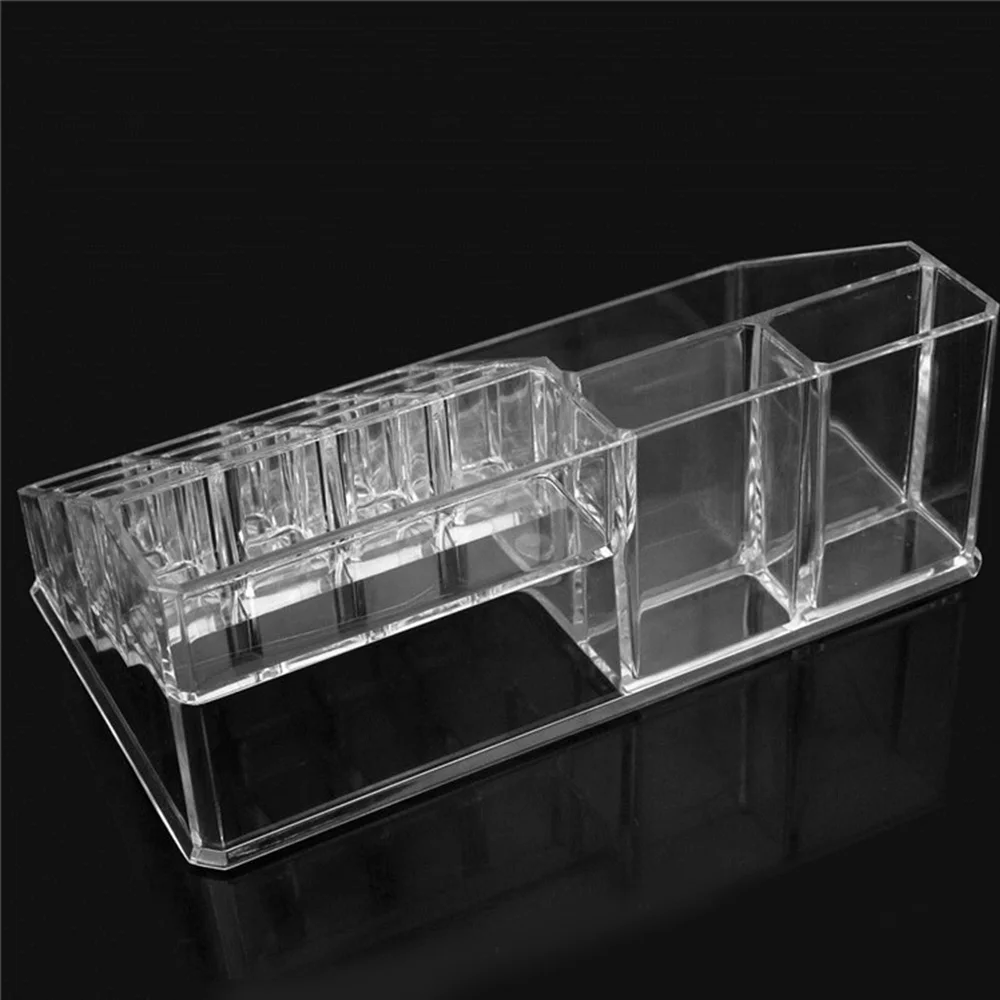 Прозрачный акриловый Органайзер для макияжа коробка хранения косметики