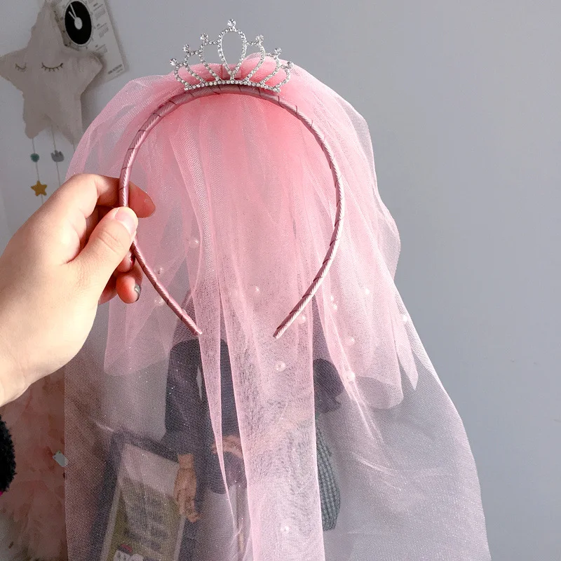 Горячая жемчужная Корона фотосессия детская Фата принцессы в Корейском стиле