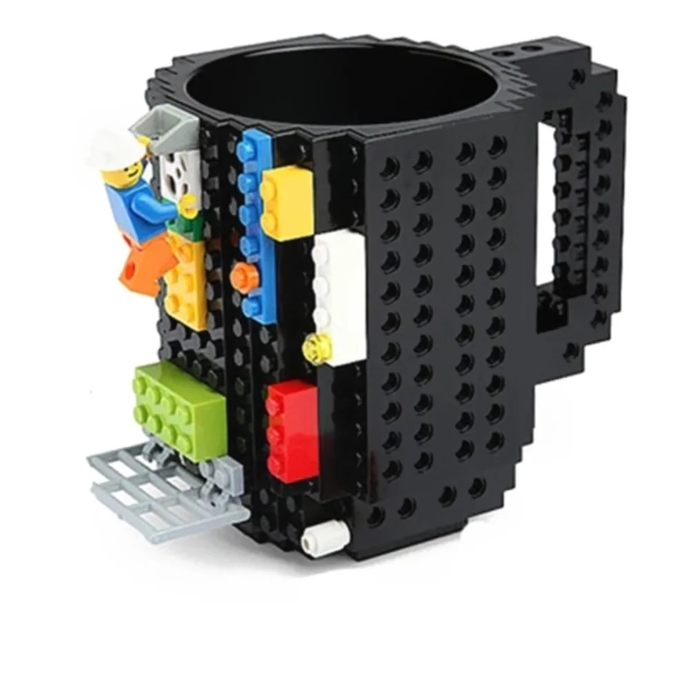 C2-Lego креативная чашка молоко кофе строительный блок встроенный кирпич DIY